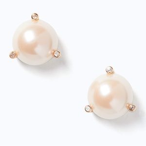Kate Spade Pearl Earrings // Gold! Stunning!!!